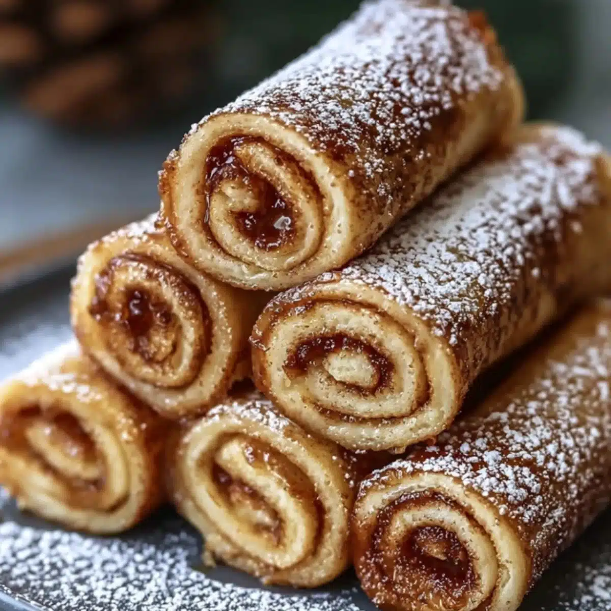 Zimtrollen Französischer Toast Roll Ups