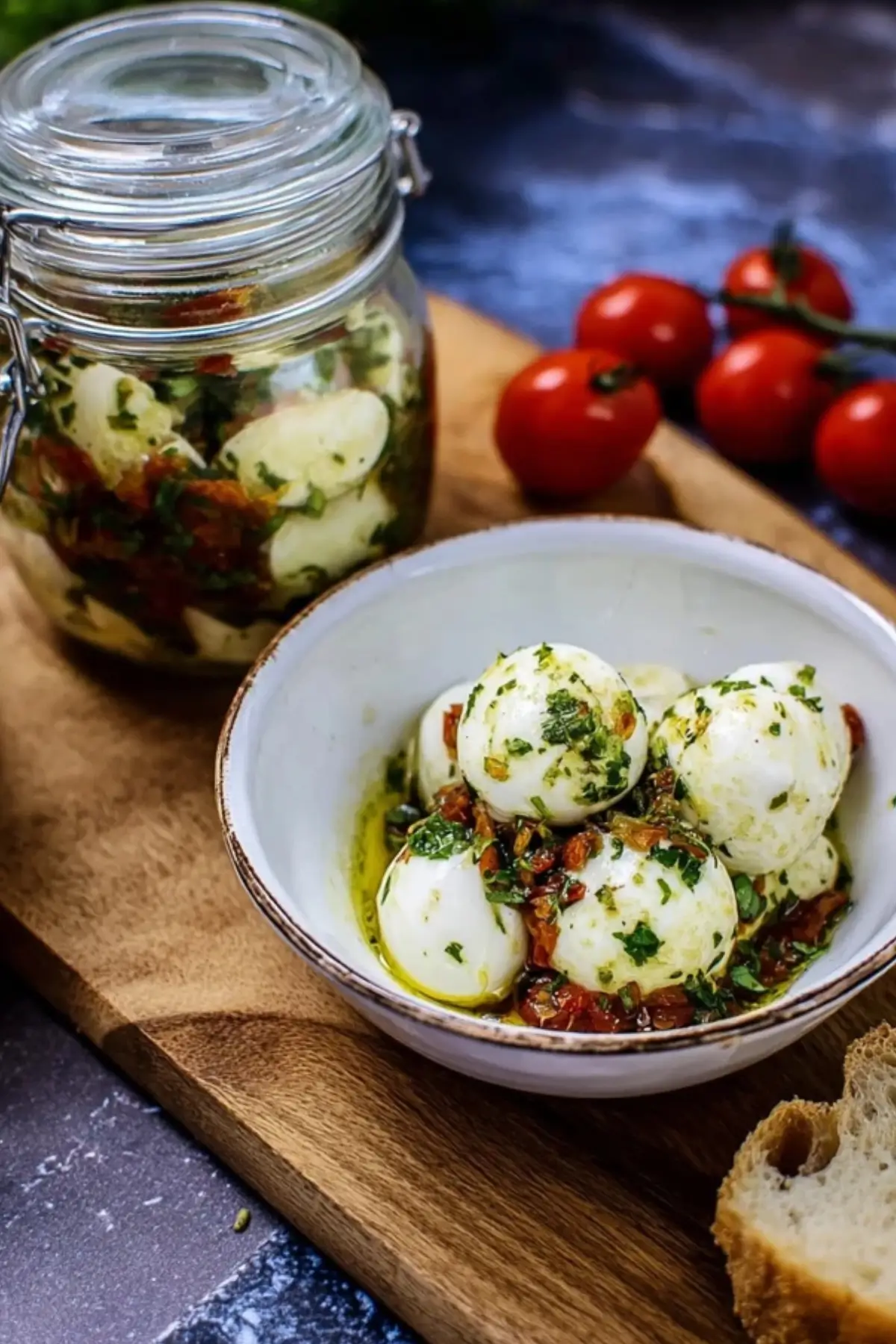 Eingelegter Mozzarella