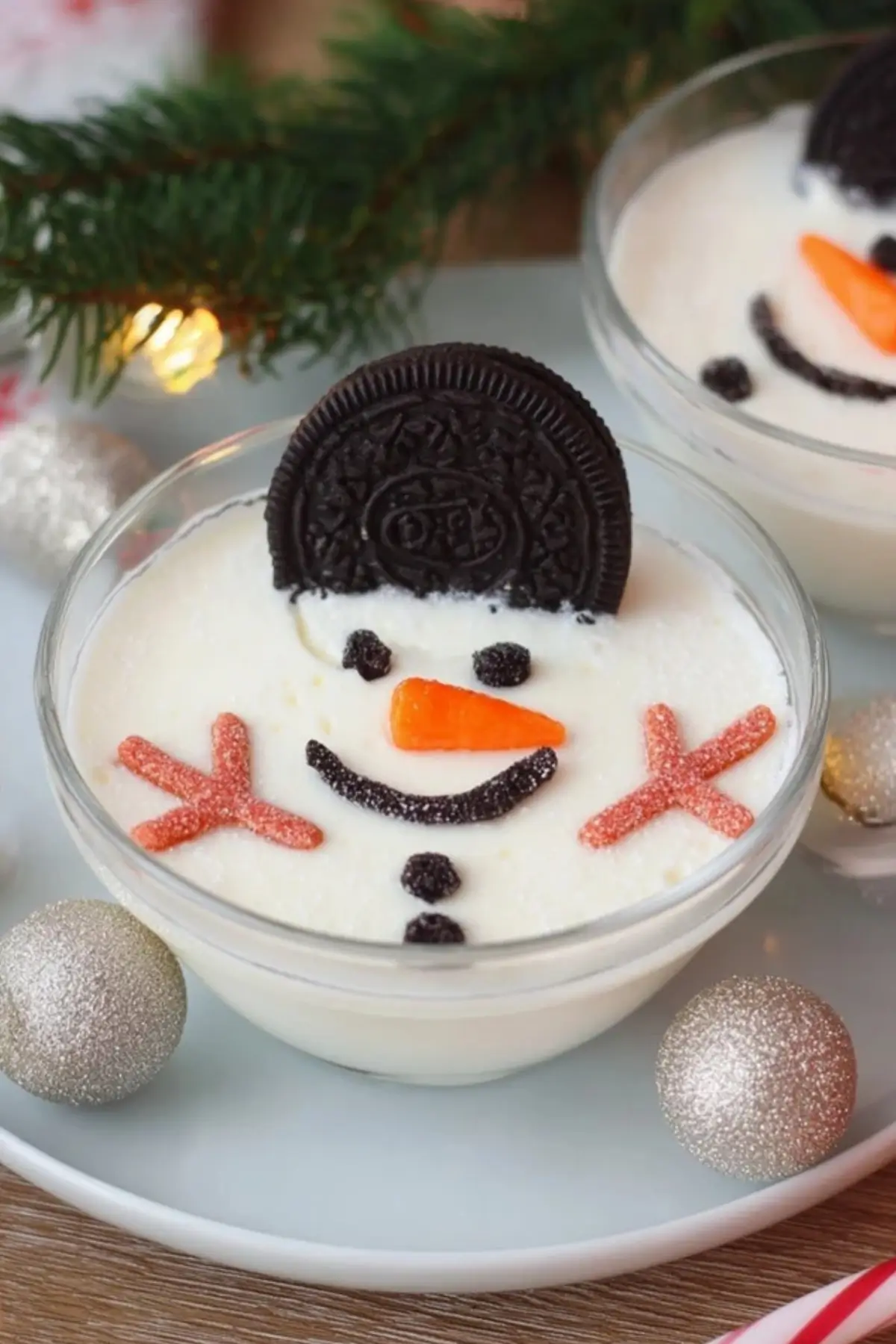 Geschmolzener Schneemann Dessert