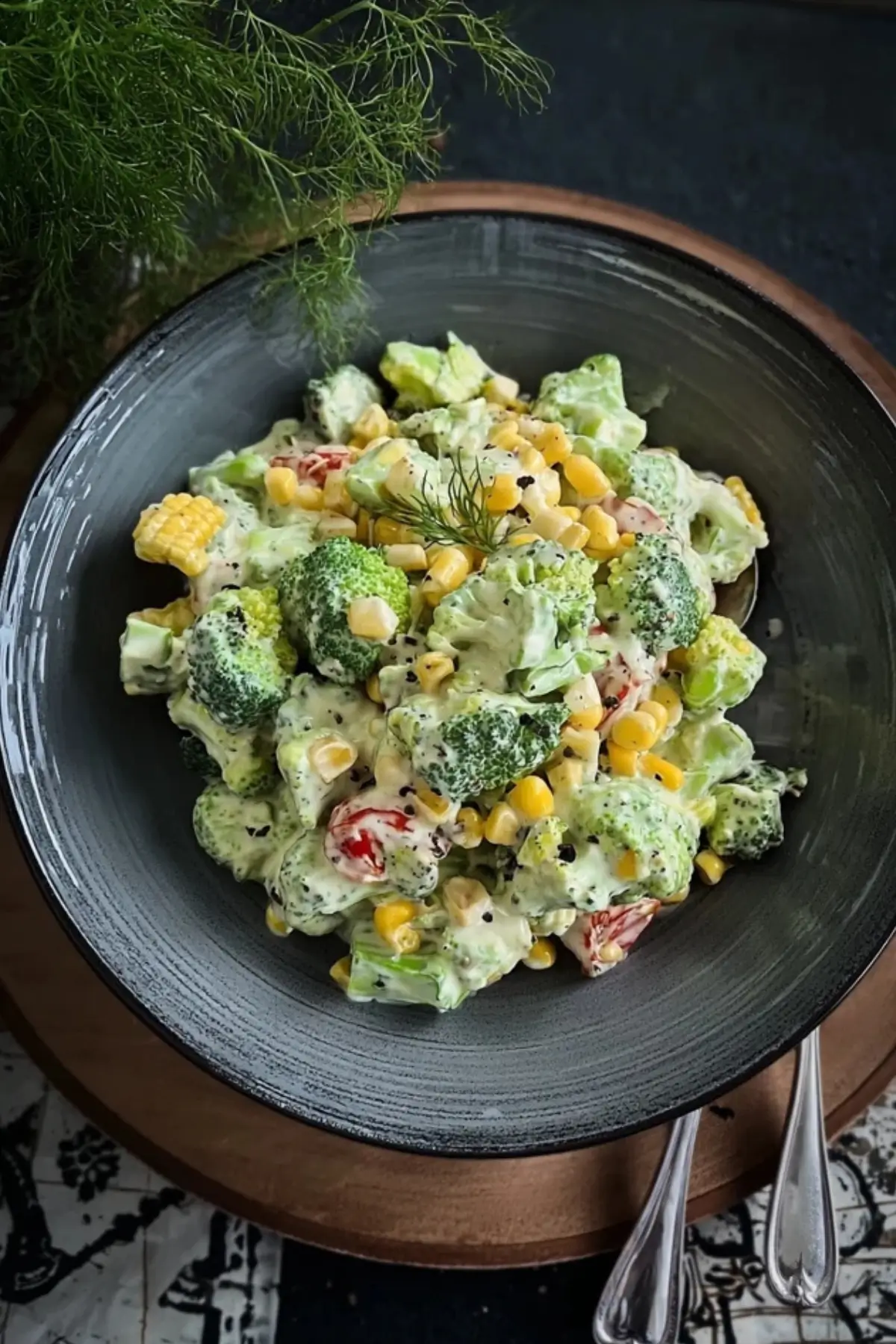 Gesunder Brokkolisalat mit Joghurt Knoblauchsoße – Leicht, Frisch und ...