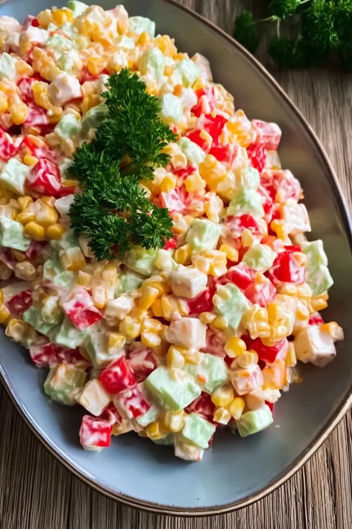 Käsesalat mit Paprika und Mais – Frisch, Cremig &amp; Blitzschnell - Noras ...