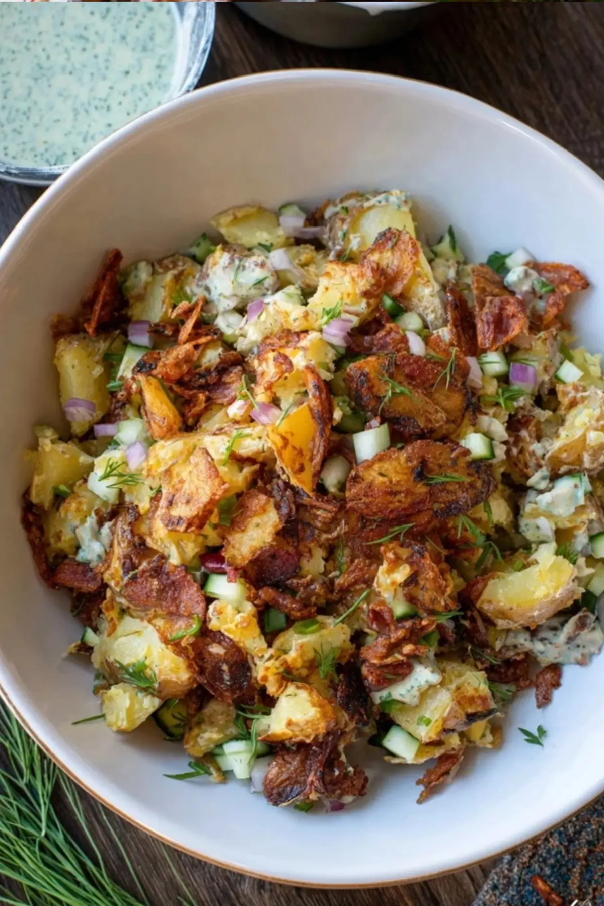 Knuspriger Kartoffelsalat
