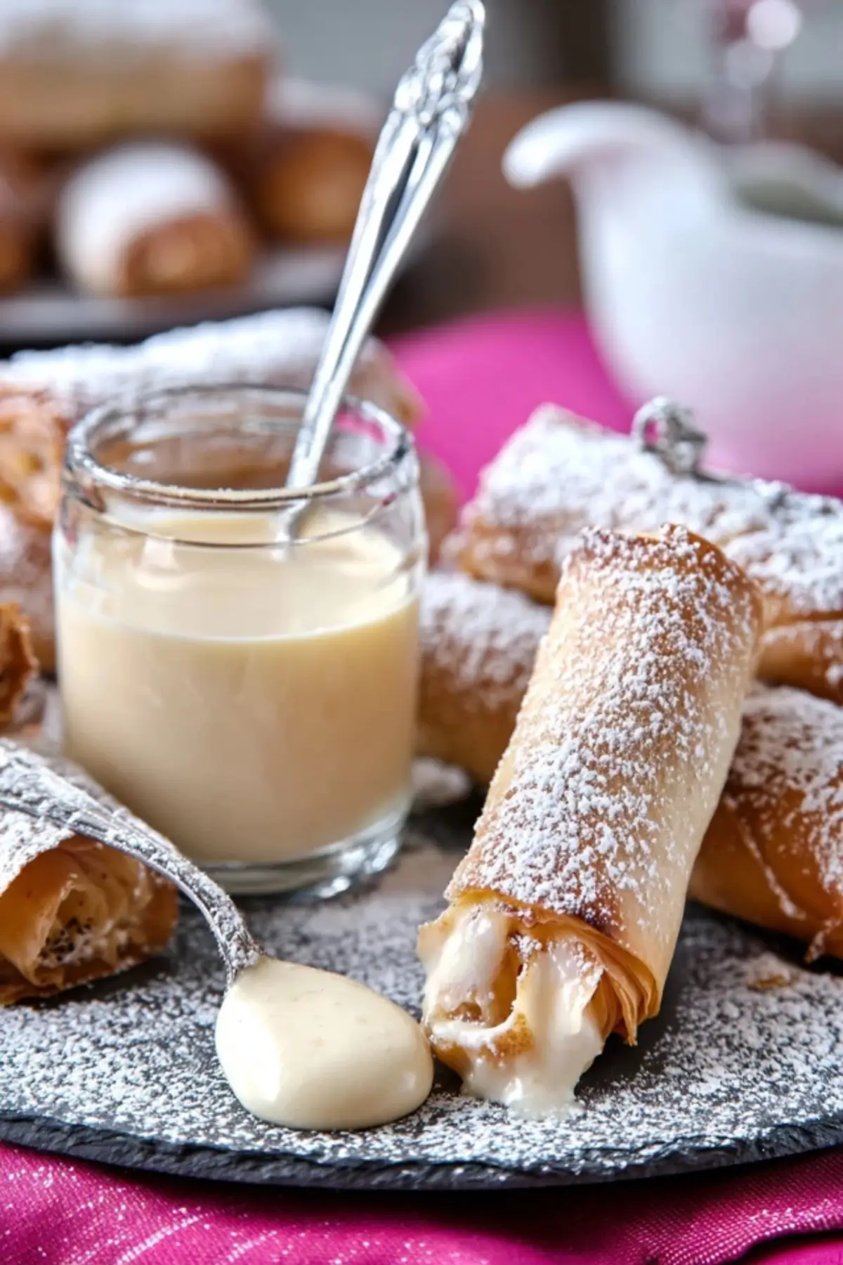 Mini Apfelstrudel mit Vanillesauce
