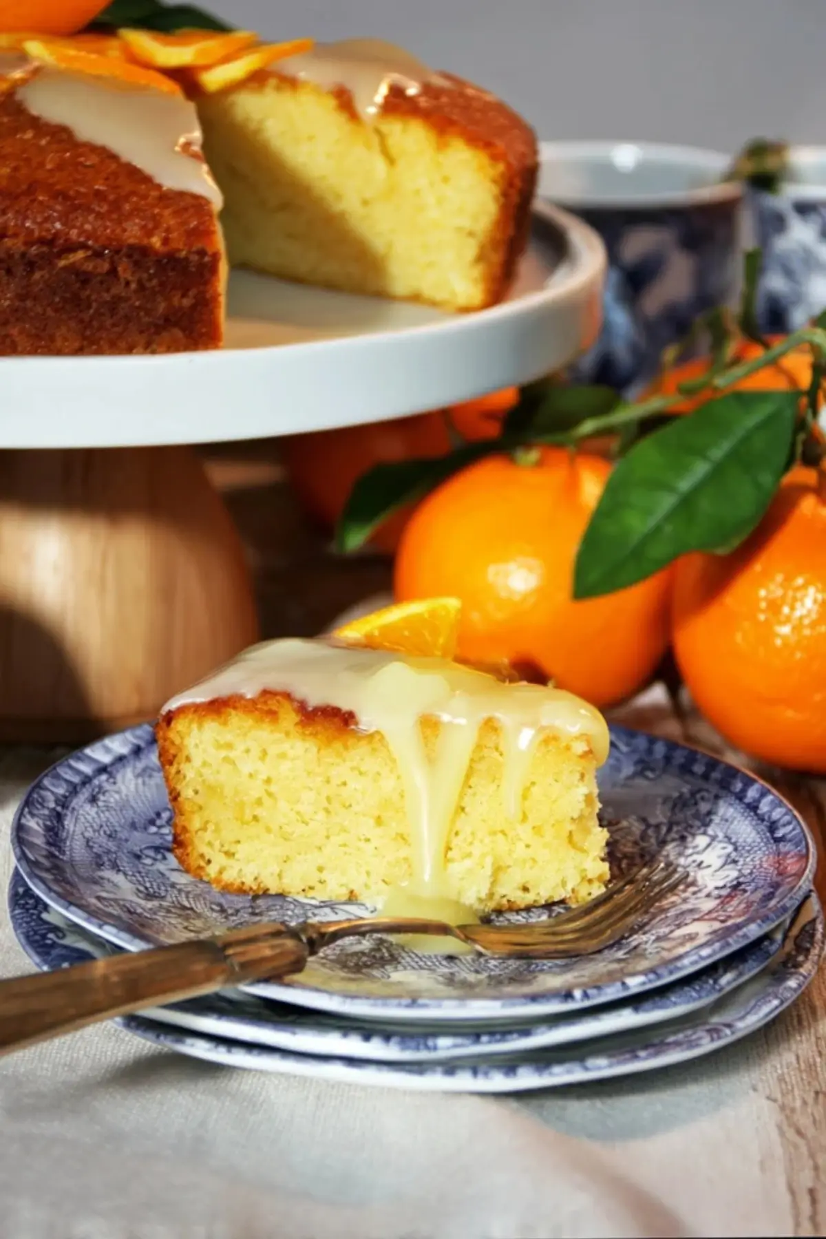 Saftiger Orangenkuchen mit ganzen Orangen - Noras Kreationen
