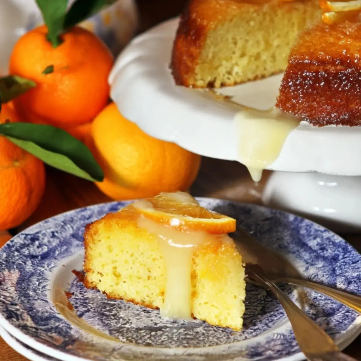Saftiger Orangenkuchen mit ganzen Orangen - Noras Kreationen