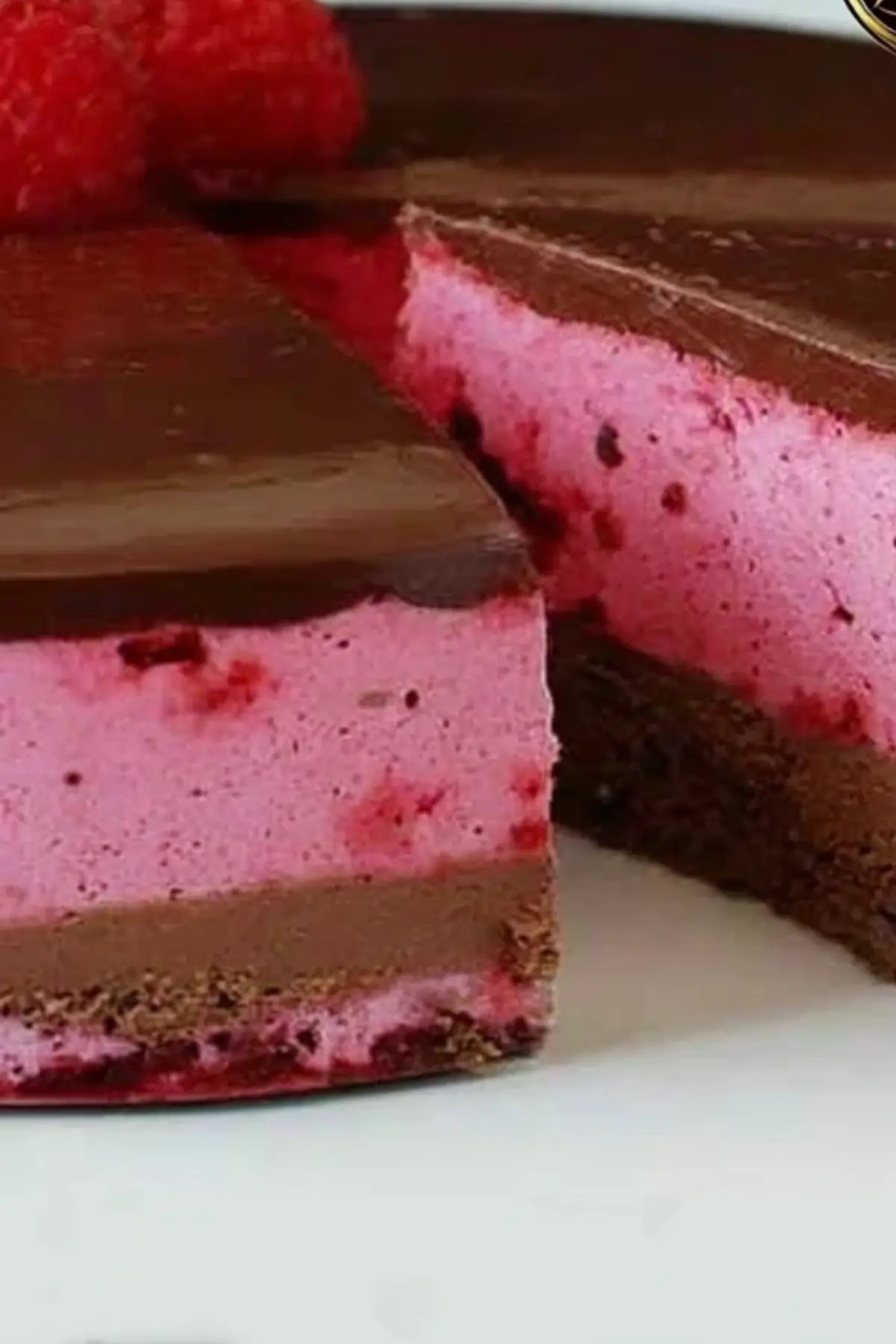 Schokoladen Himbeer Mousse Torte