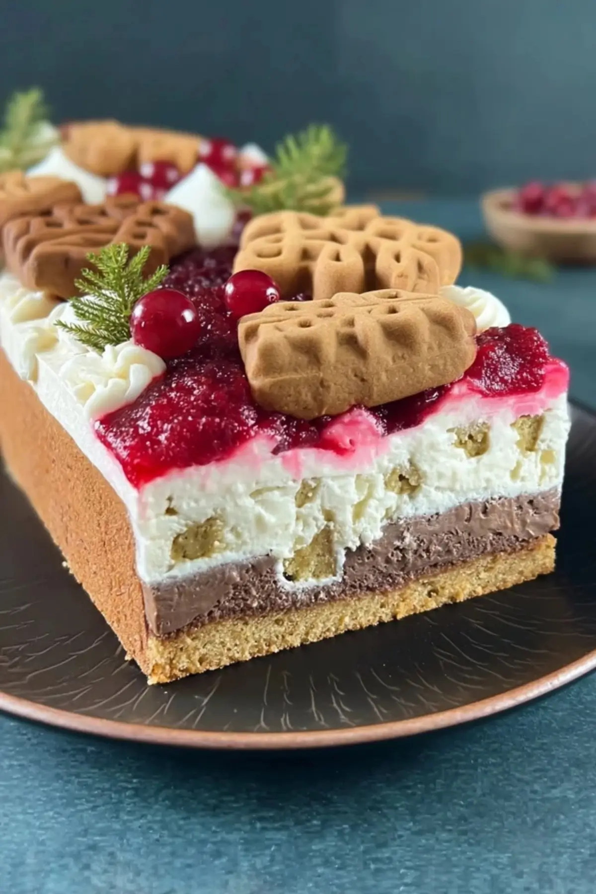Spekulatius Dessert Mit Kirschen Und Mascarpone