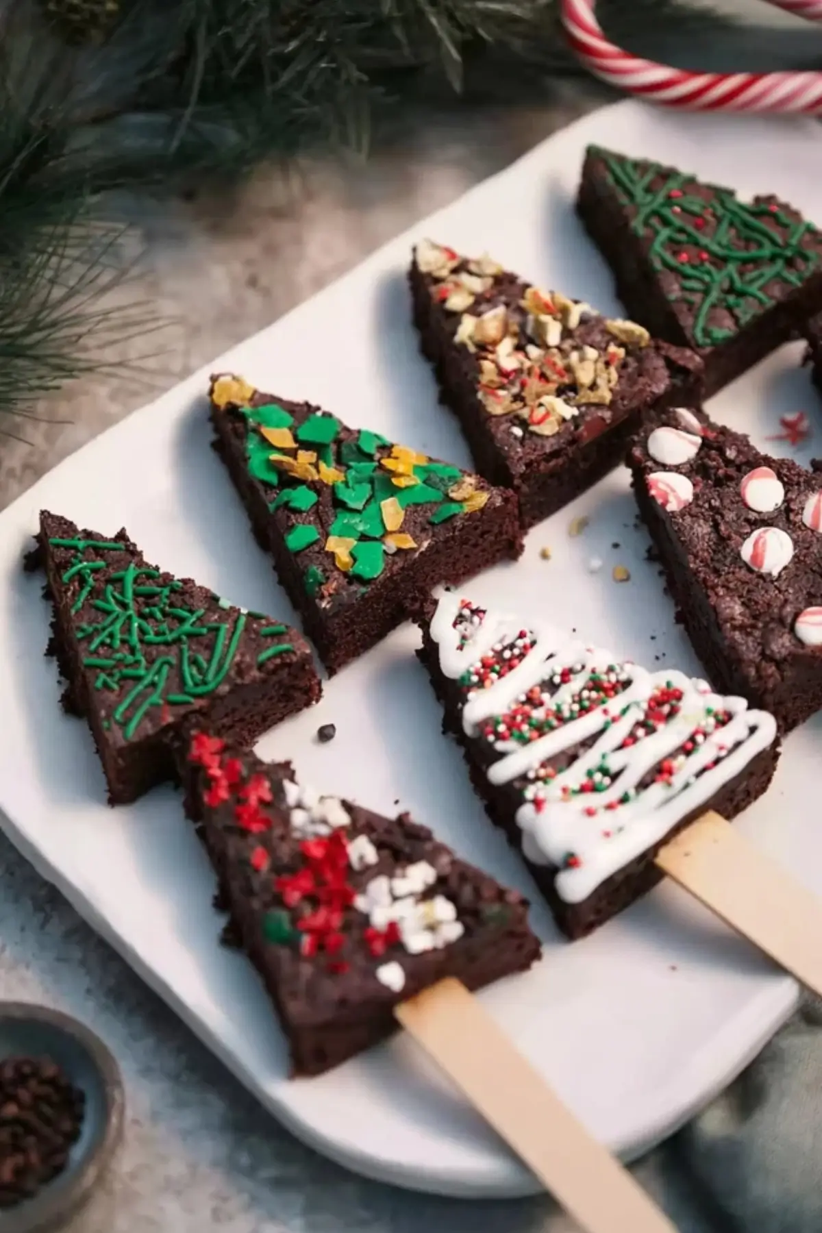 Tannenbaum Brownies – Bestes Rezept für die Festtage - Noras Kreationen