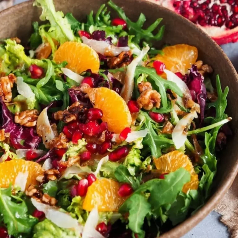 Wintersalat mit Granatapfel und Orangen