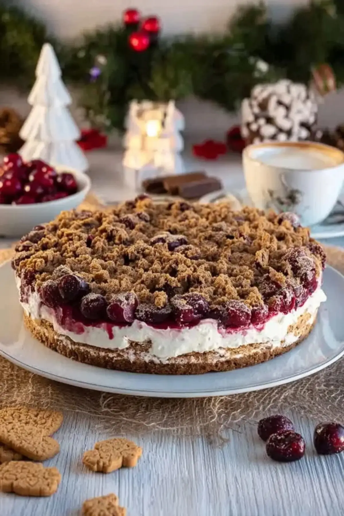 torte mit Glühweinkirschen