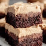 Kaffee Brownies mit Frosting