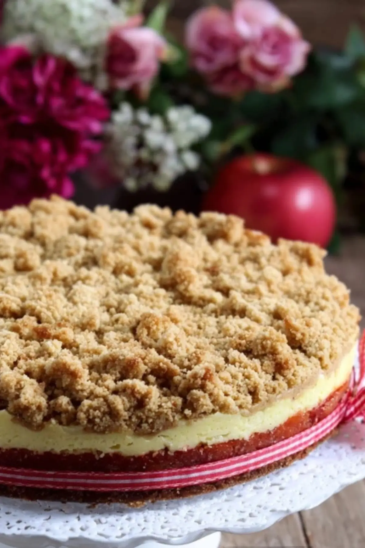 Kirsch Käsekuchen mit Streuseln