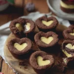 Schoko Herz Cheesecake Muffins