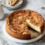 Spekulatius Käsekuchen mit Keksboden & Streusel