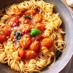 Tomaten Knoblauch Pasta