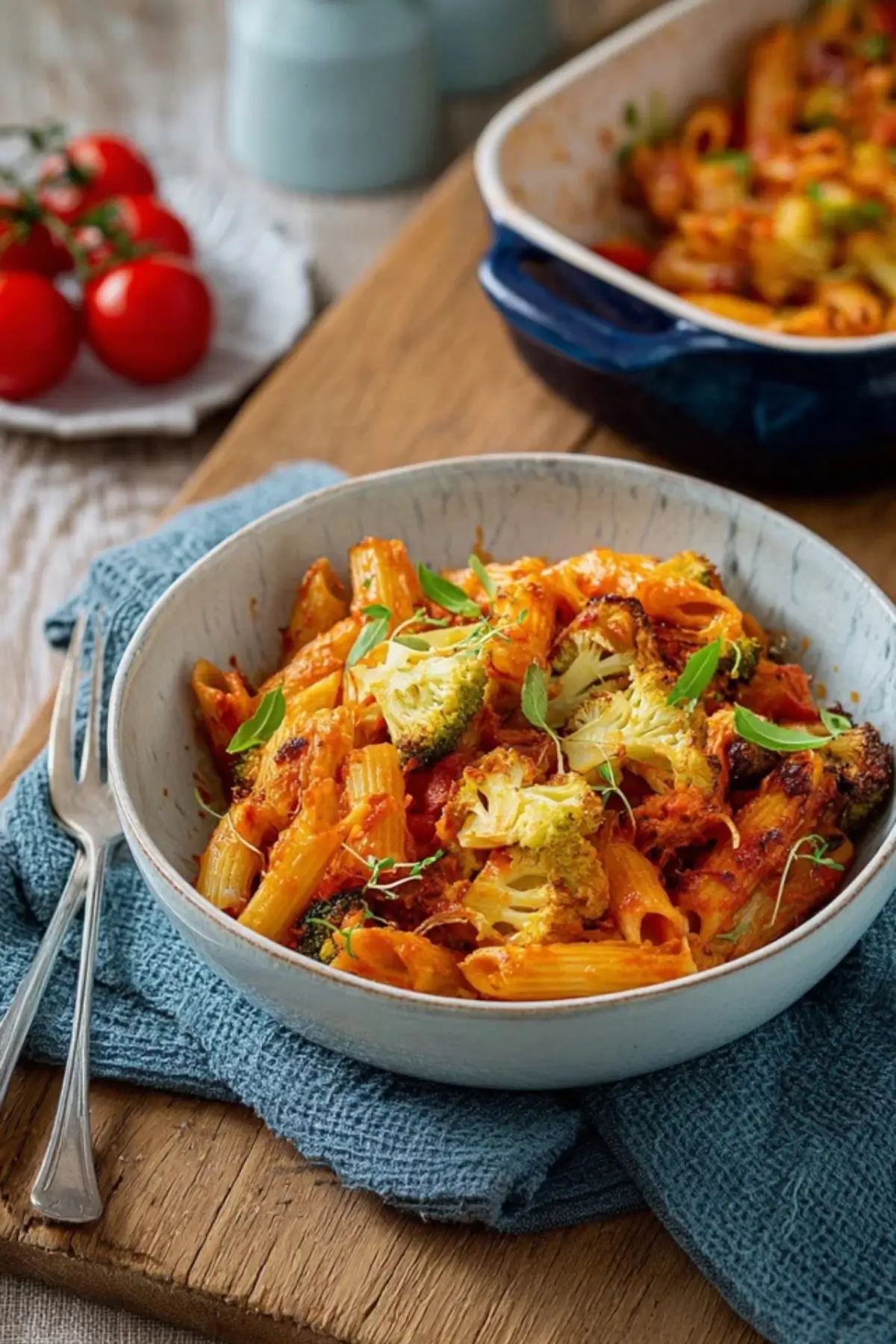 Vegetarischer Nudelauflauf