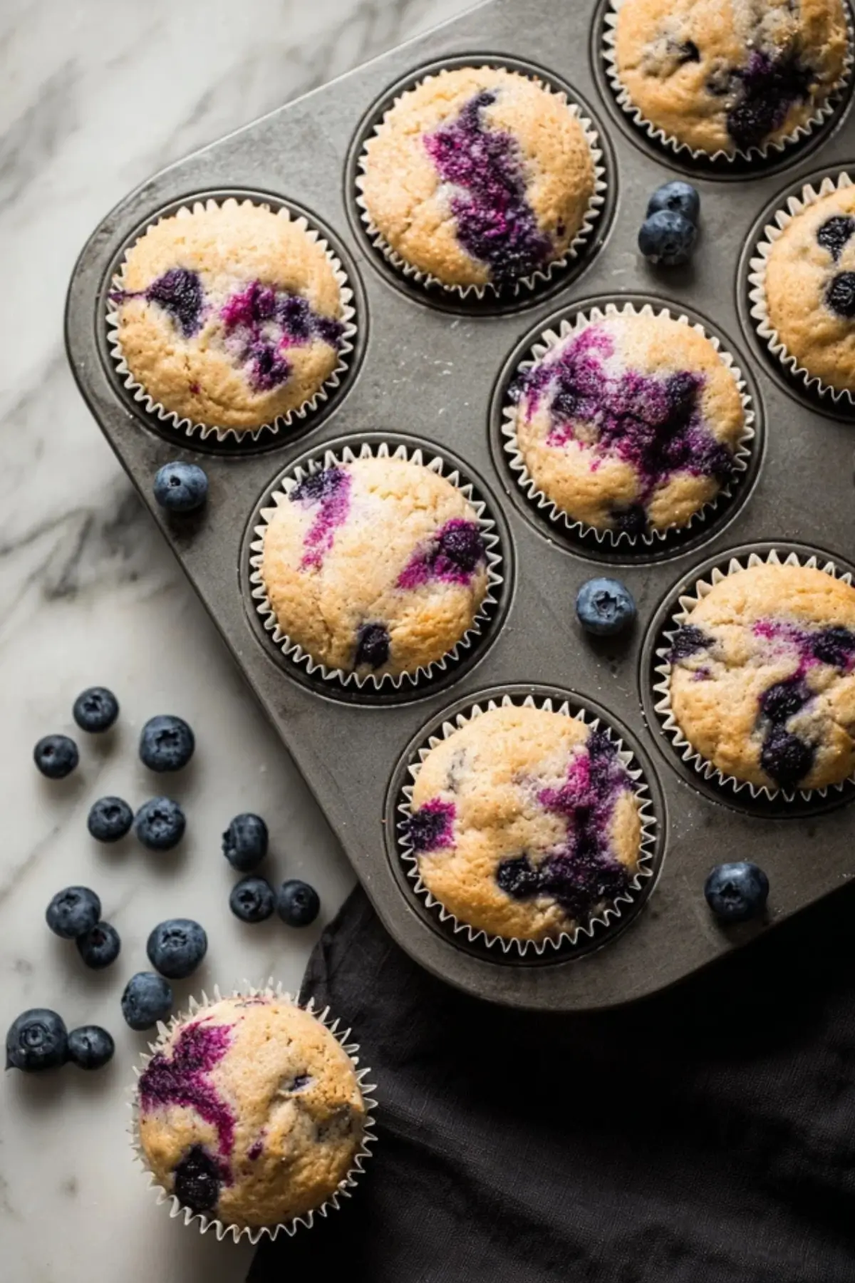 Heidelbeer Protein Muffins