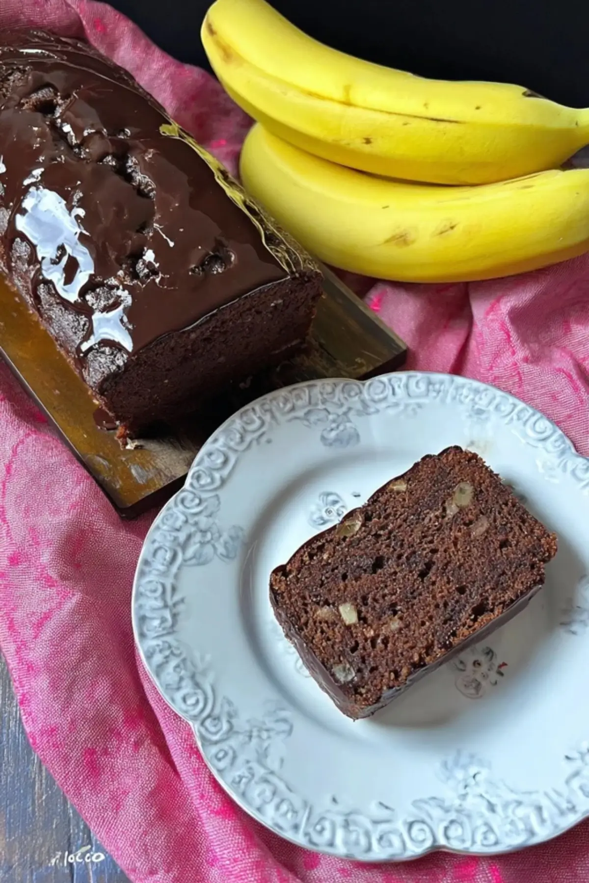Schokoladen Bananen Kuchen