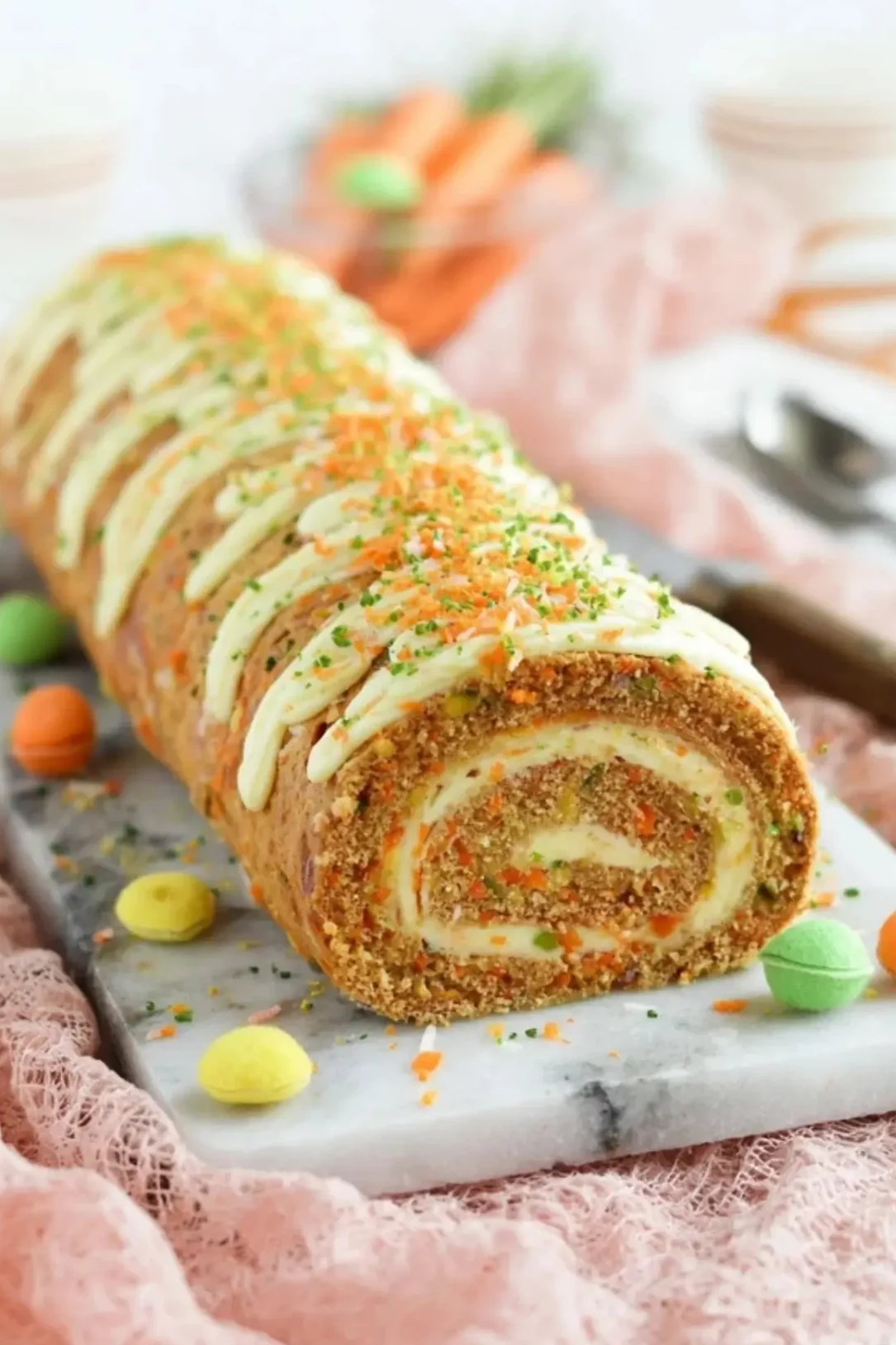 Karottenkuchenrolle