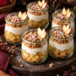 Apfelkuchen im Glas