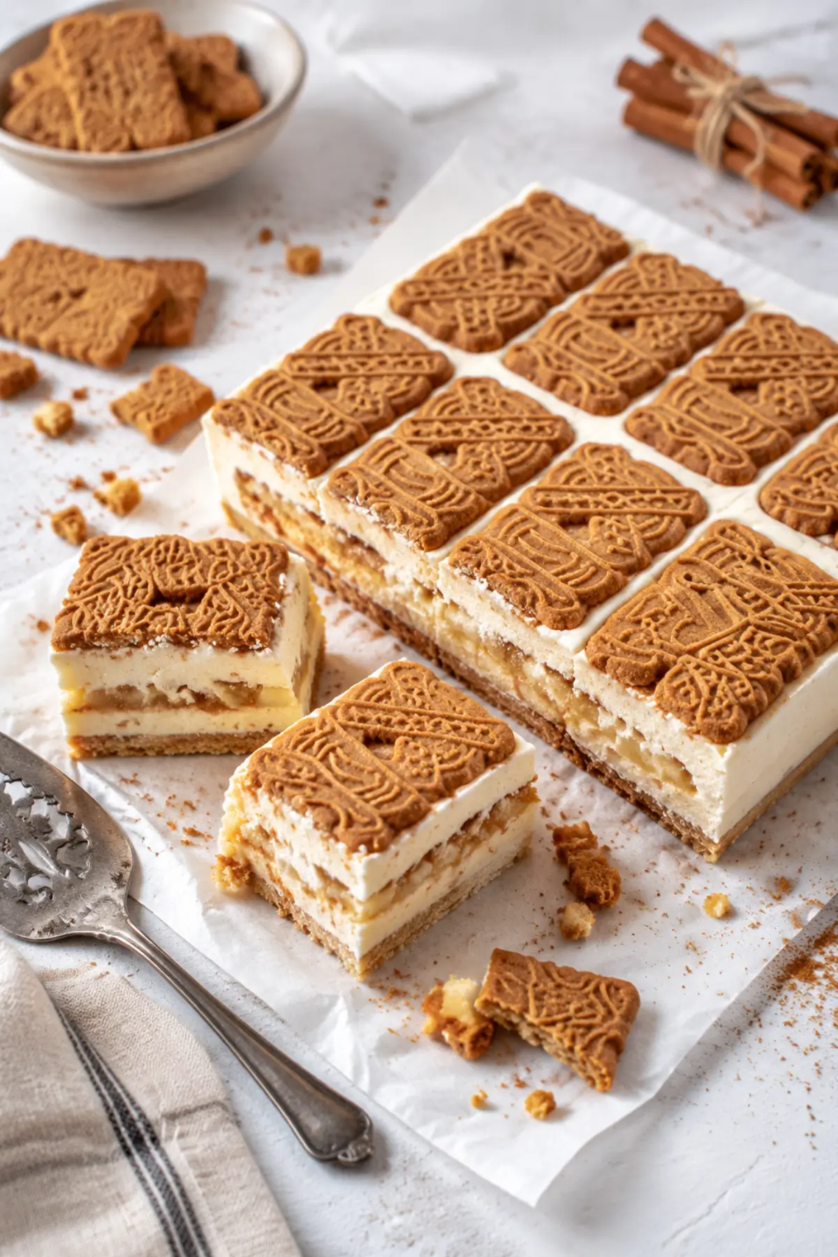 Apfelkuchen mit Spekulatius