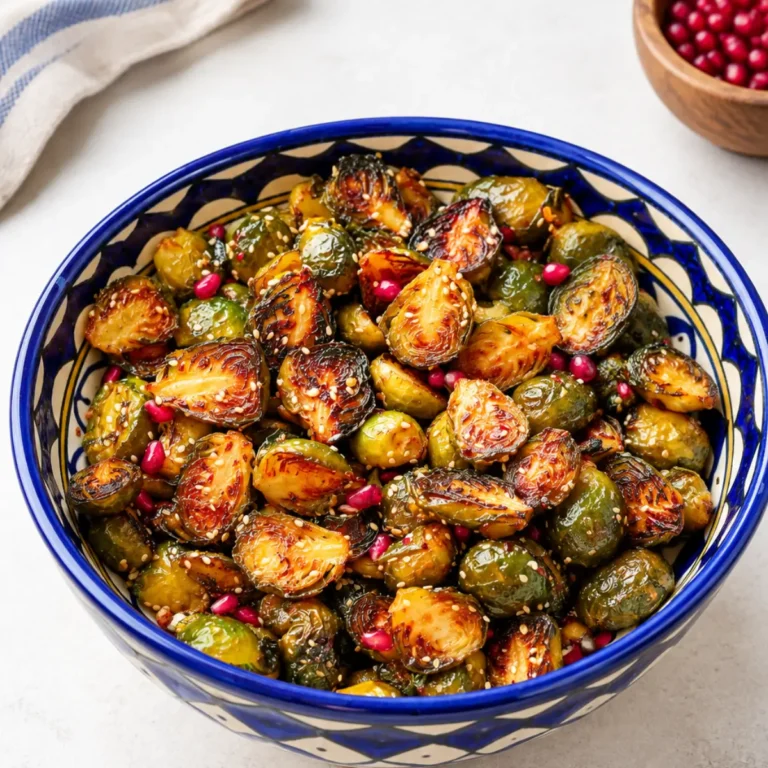 Gebackener Rosenkohl mit Sesam: knusprig & einfach