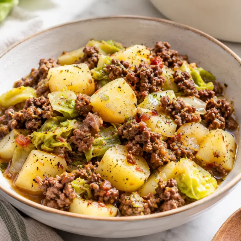 Wirsing-Eintopf mit Kartoffeln und Hackfleisch: Winterküche